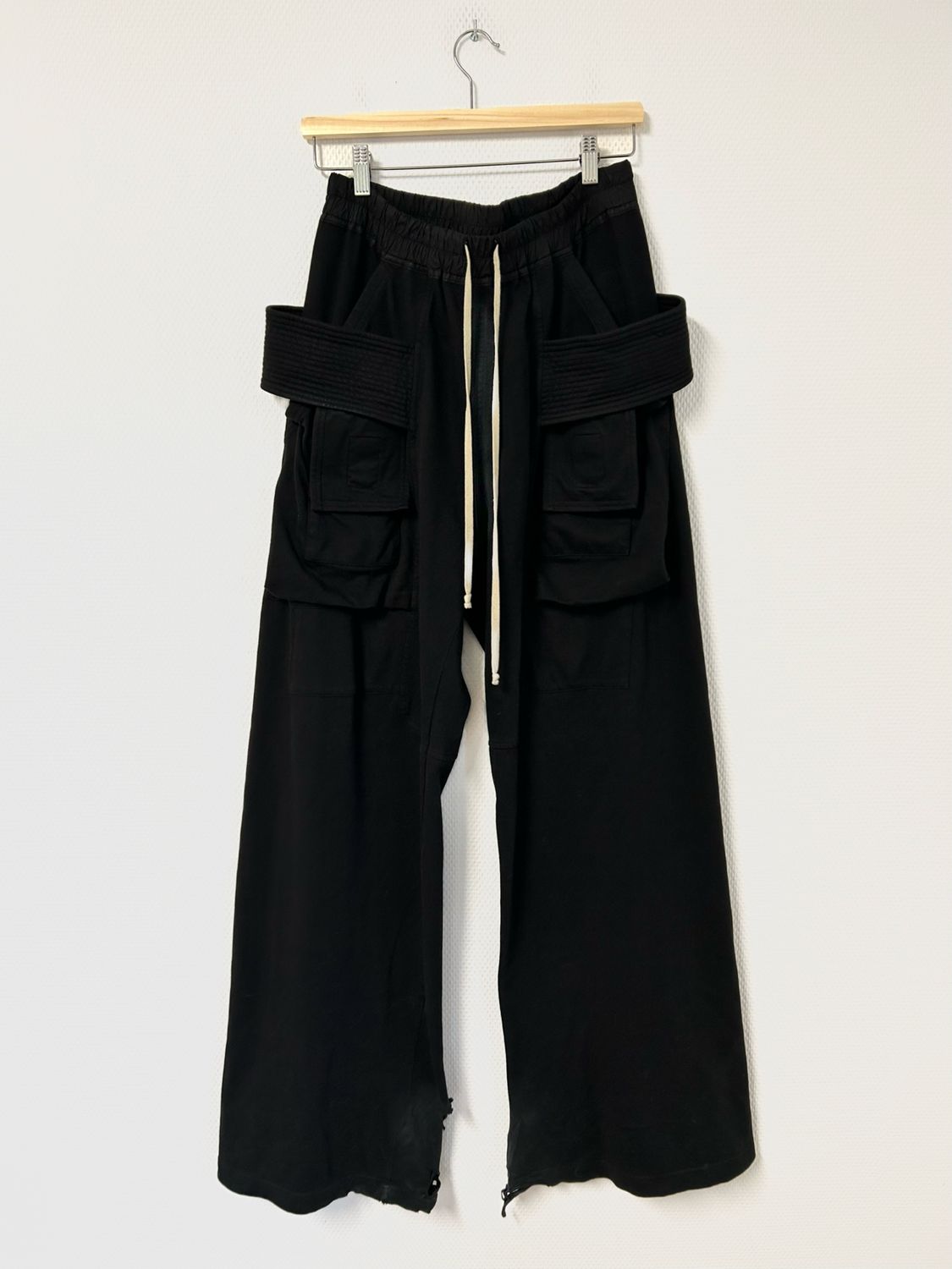 Rick Owens SS2024 “Lido” Heavy Flared Creatch Cargo Wide Leg Pants