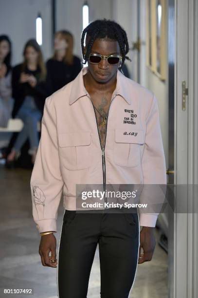 Enfants Riches Déprimés by Henry Alexander Levy SS2018 Flared Side Stripe Logo Pants