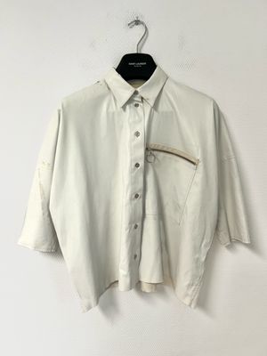 Maison Martin Margiela MM6 2016 Distressed Leather Shirt Maison Martin Margiela MM6 2016 Distressed Leather Shirt