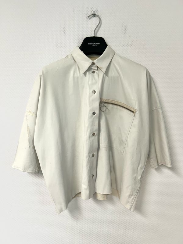 Maison Martin Margiela MM6 2016 Distressed Leather Shirt