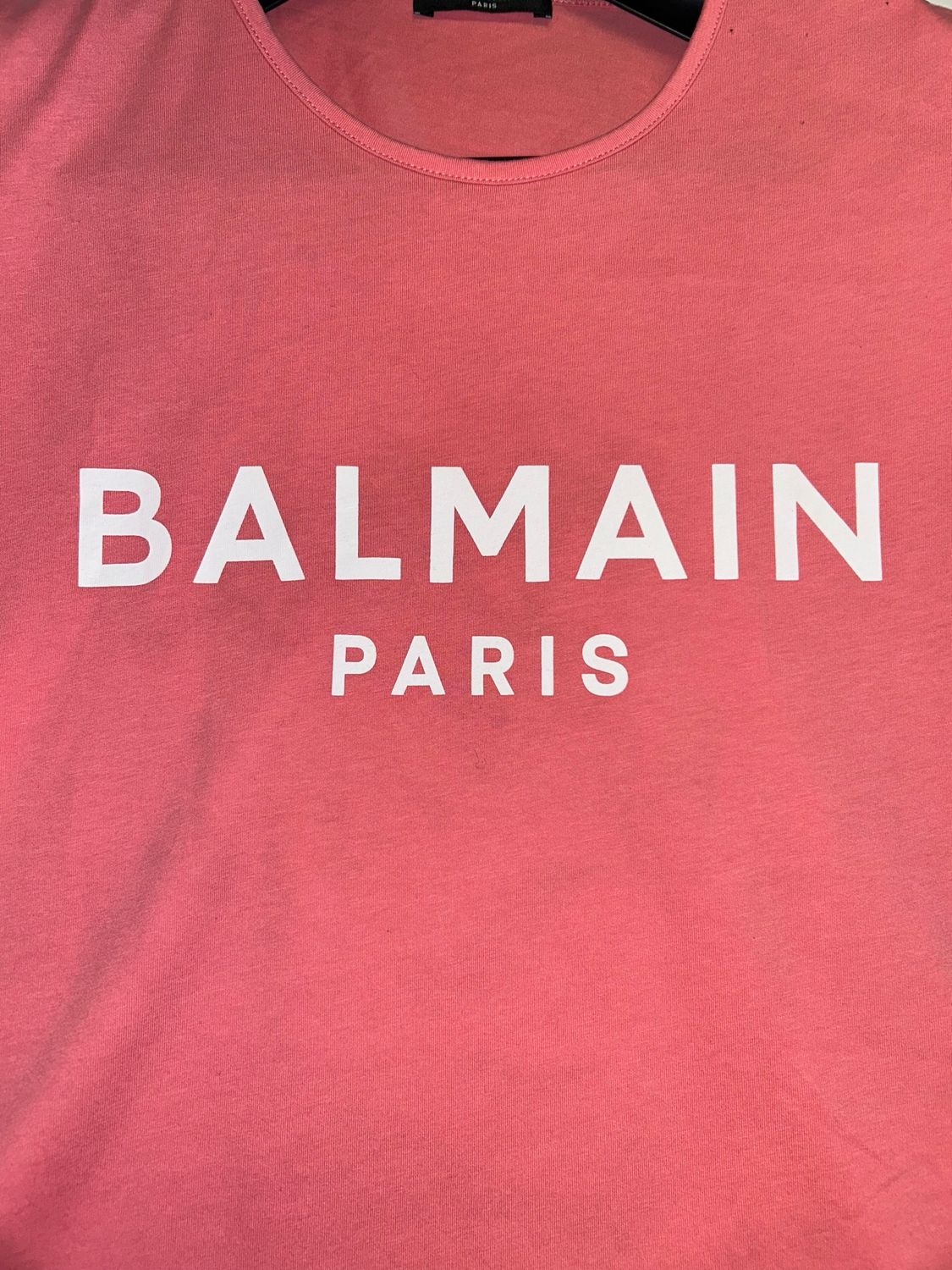 Balmain by Olivier Rousteing 2021 Pink Logo Tank Top