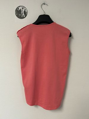 Balmain by Olivier Rousteing 2021 Pink Logo Tank Top