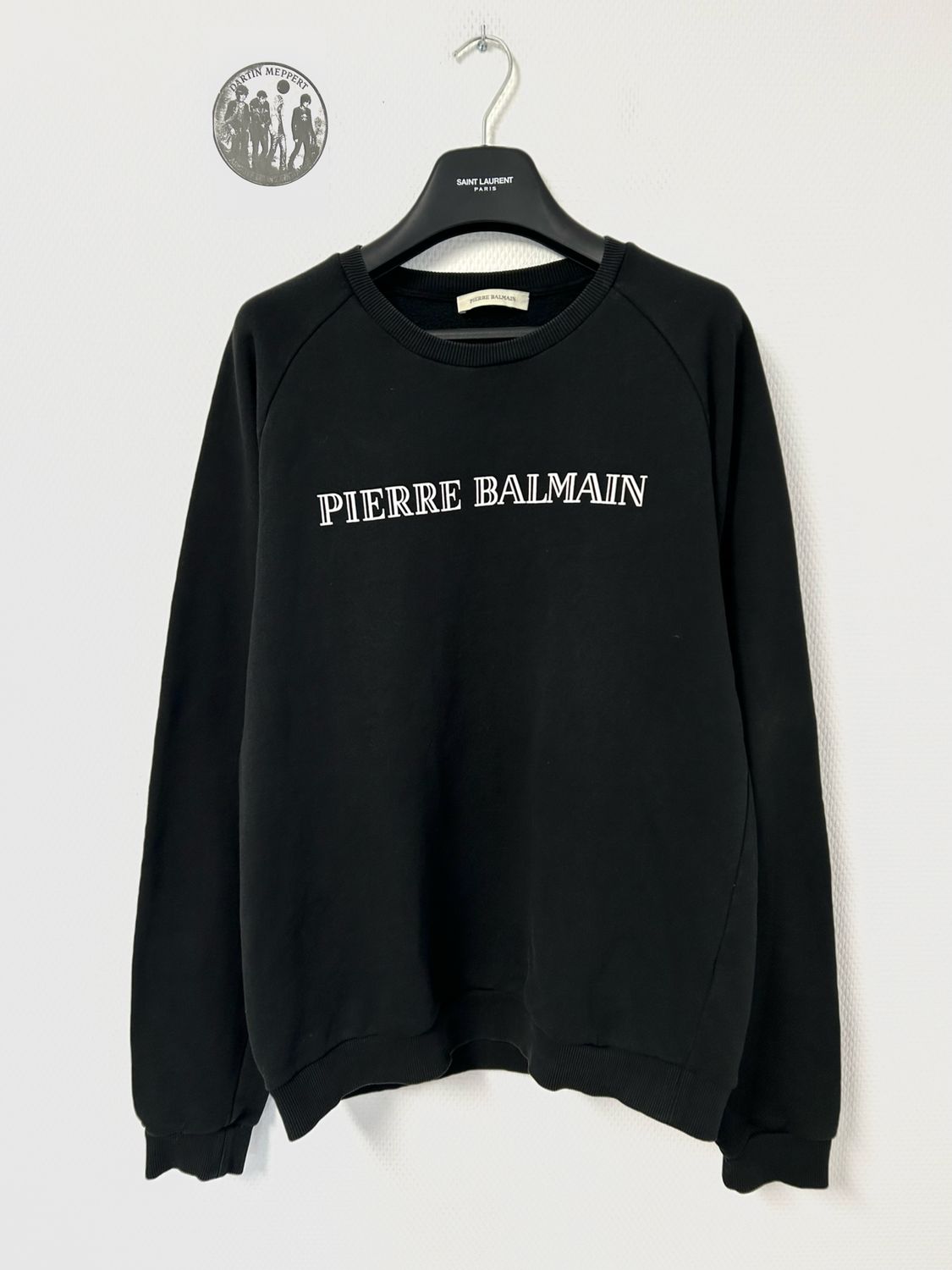 Balmain FW2017 Logo Raglan Crewneck