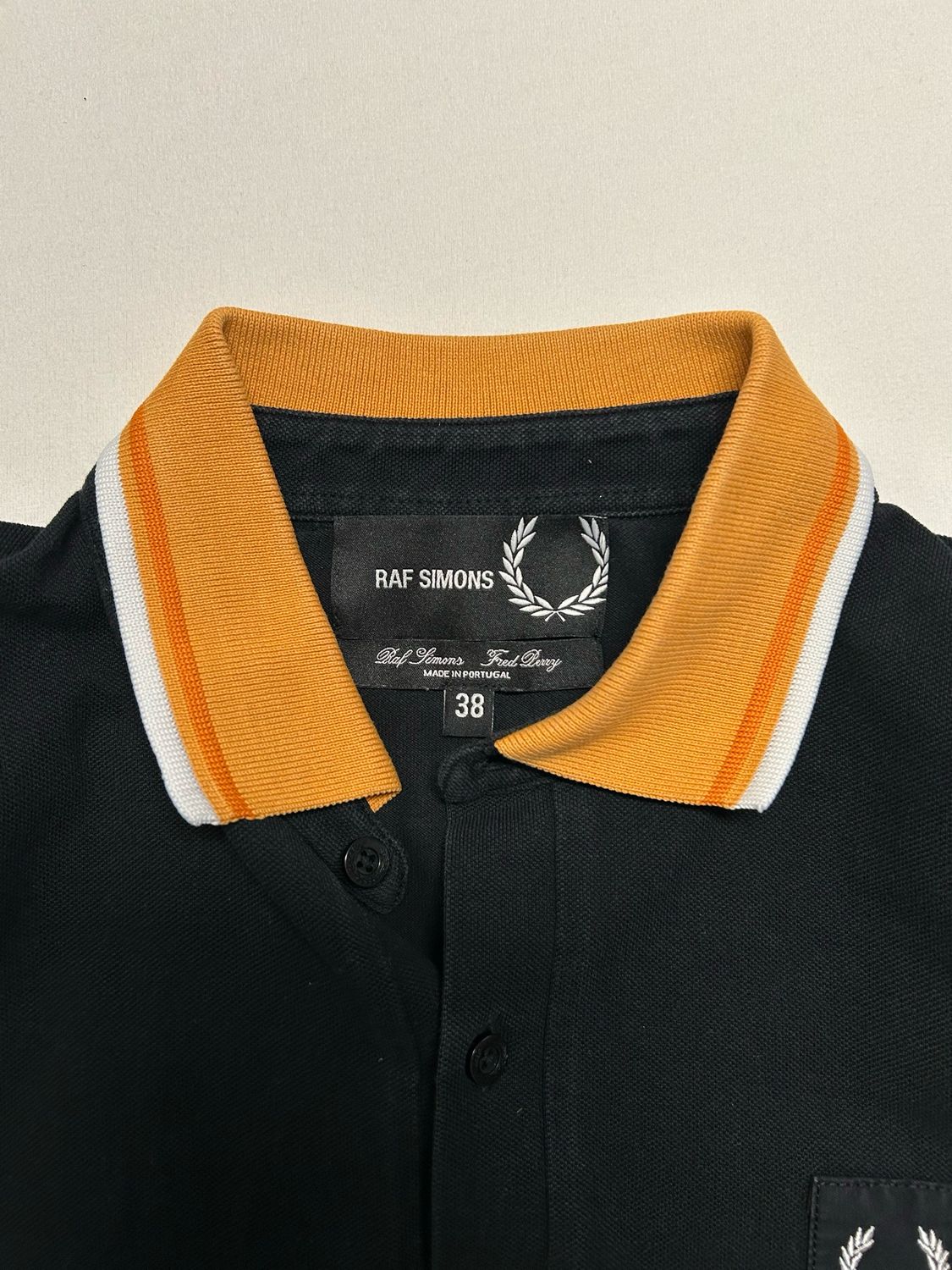 Raf Simons Logo Polo 🖤🧡
