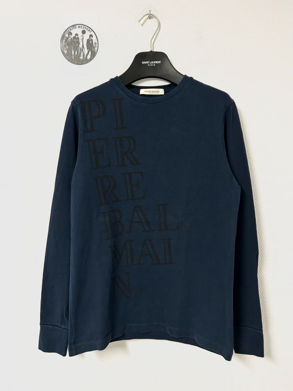 Balmain 2017 All-Over Logo Longsleeve