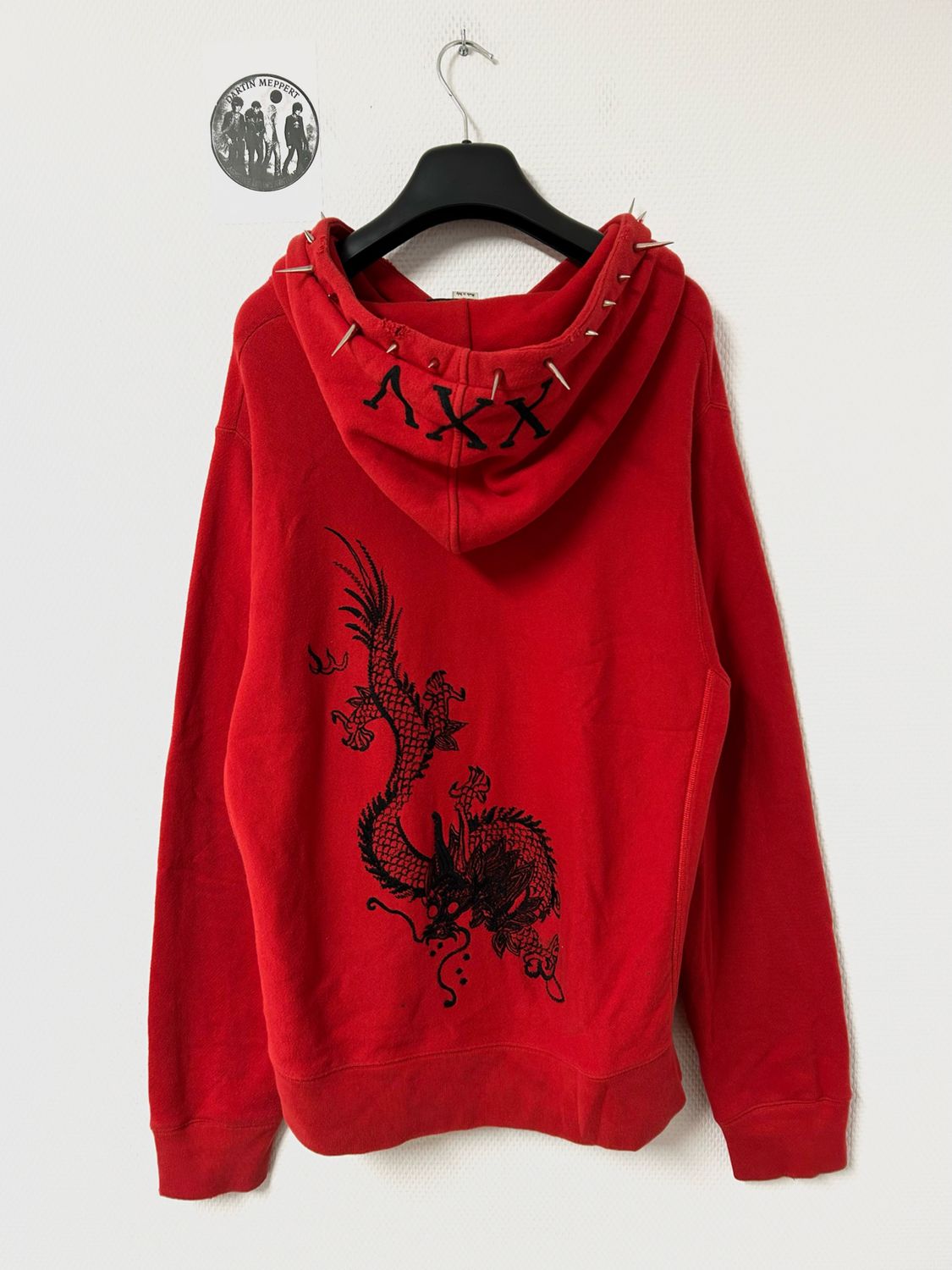 Gucci by Alessandro Michele 2018 Dragon Embroidered Spike Hoodie