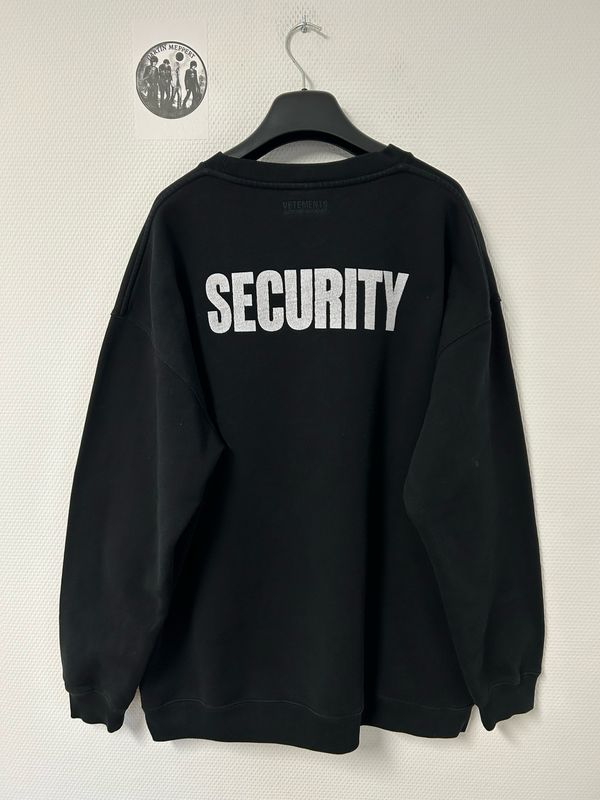 Vetements by Demna Gvasalia FW2021 “Security” Heavyweight Crewneck Sweatshirt
