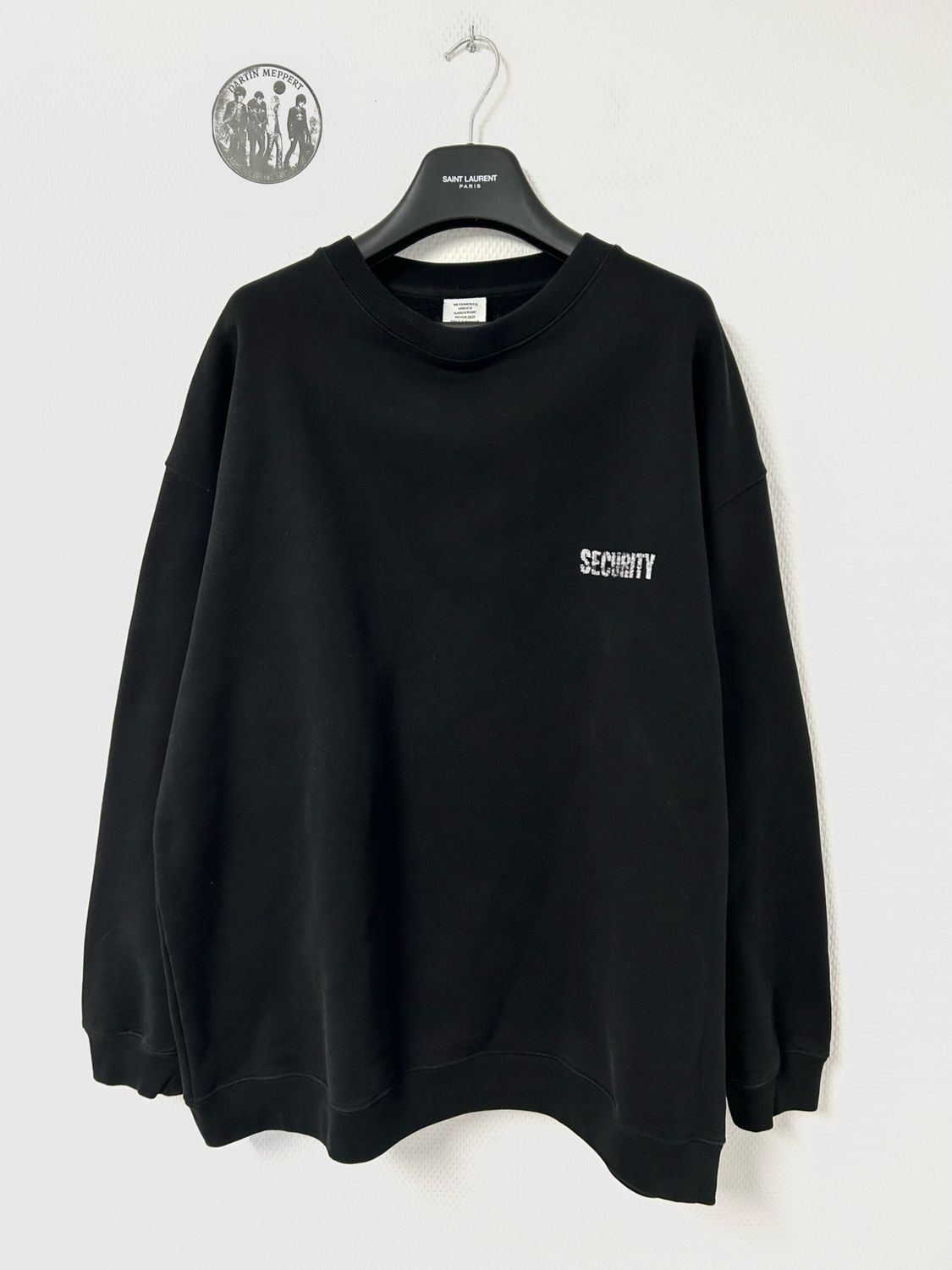 Vetements by Demna Gvasalia FW2021 “Security” Heavyweight Crewneck Sweatshirt