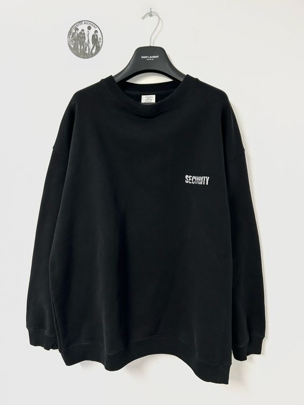 Vetements by Demna Gvasalia FW2021 “Security” Heavyweight Crewneck Sweatshirt