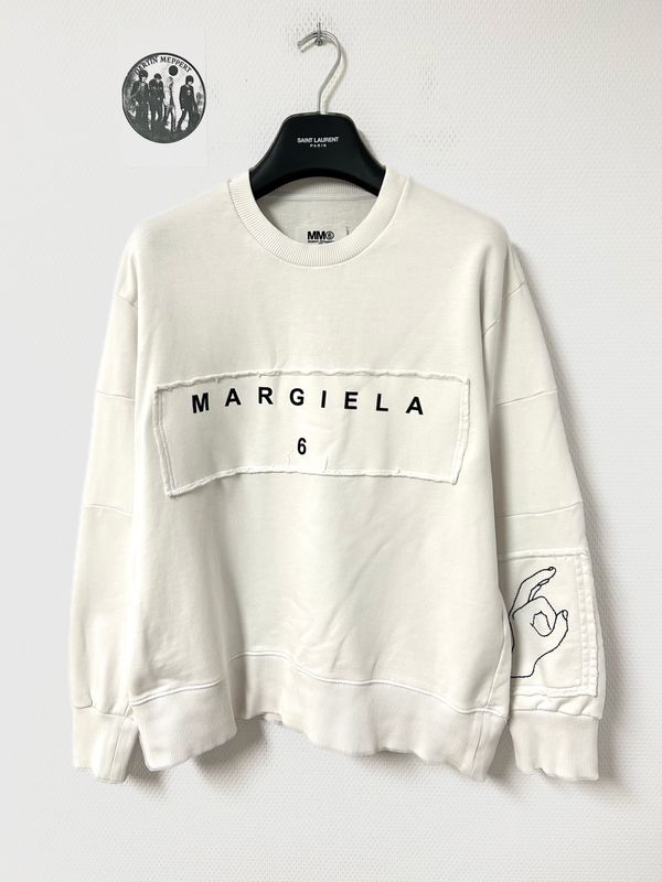 Maison Margiela MM6 by John Galliano FW2021 Deconstructed Logo Crewneck