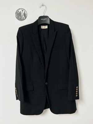 Saint Laurent Paris by Hedi Slimane SS2017 Classic Single-Breasted Blazer