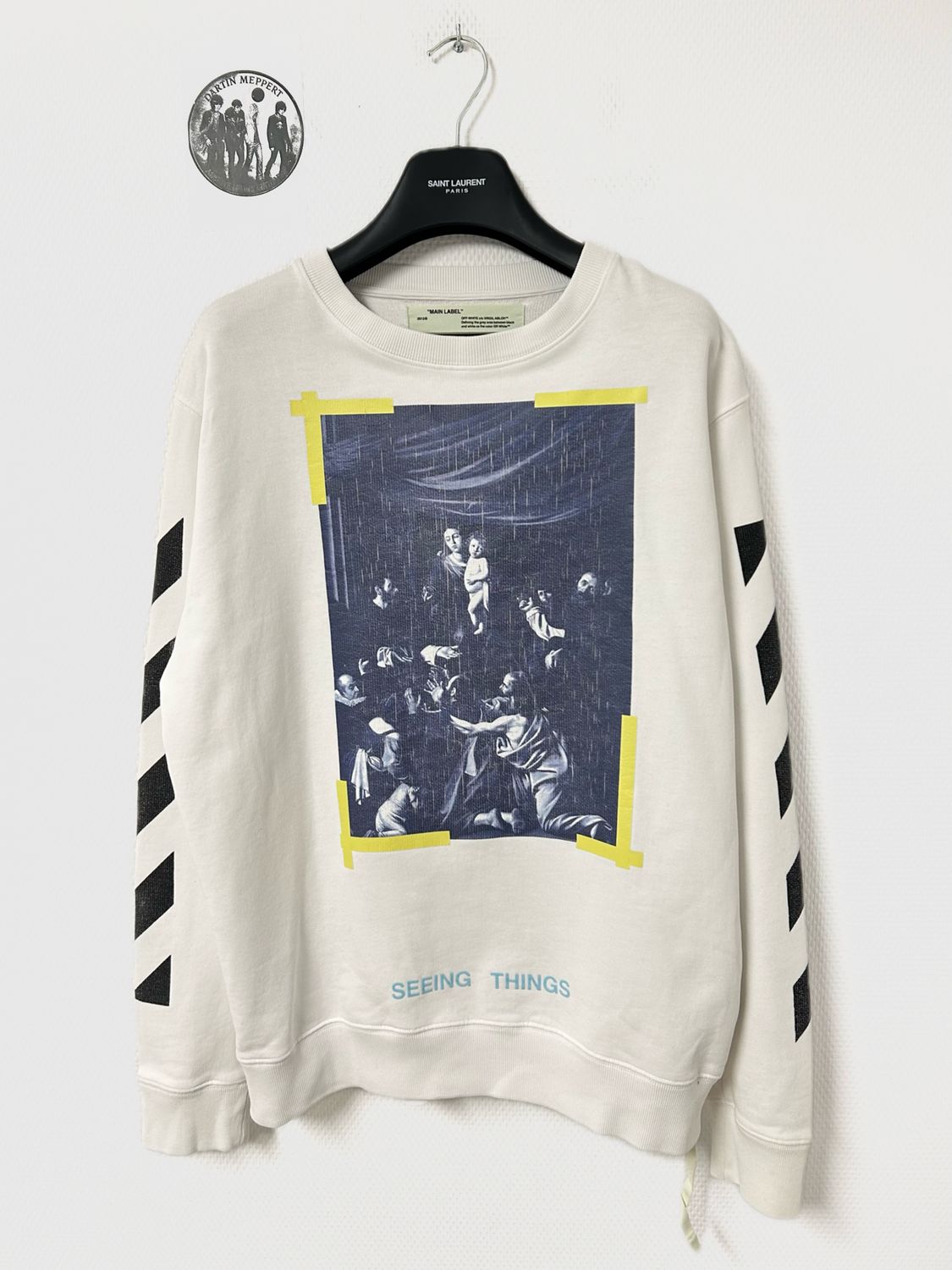 Off-White™ by Virgil Abloh FW2017 “Seeing Things” Caravaggio Crewneck