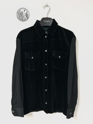 Jean Paul Gaultier 1990s Velvet Western Shirt Jean Paul Gaultier 1990s Velvet Western Shirt