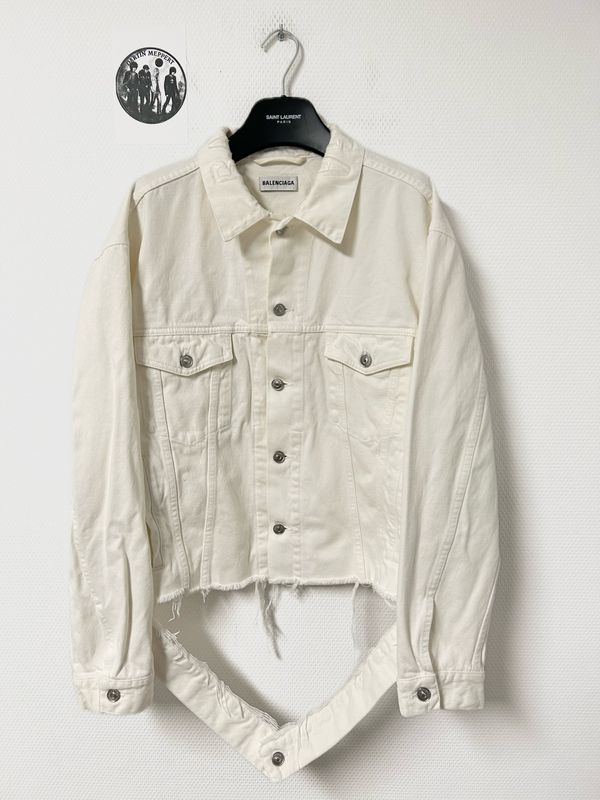 Balenciaga by Demna Gvasalia  SS2018 Distressed Denim Jacket