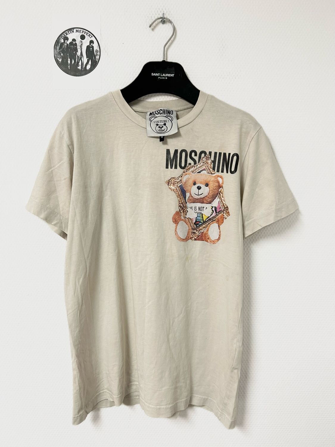 Moschino Couture! by Jeremy Scott 2010s Teddy Frame Graphic T-Shirt