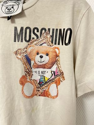 Moschino Couture! by Jeremy Scott 2010s Teddy Frame Graphic T-Shirt