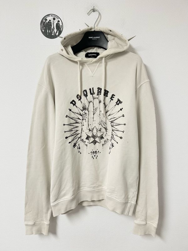 DSQUARED2 by Dean &amp; Dan Caten FW2015 Textured Spiked Hoodie