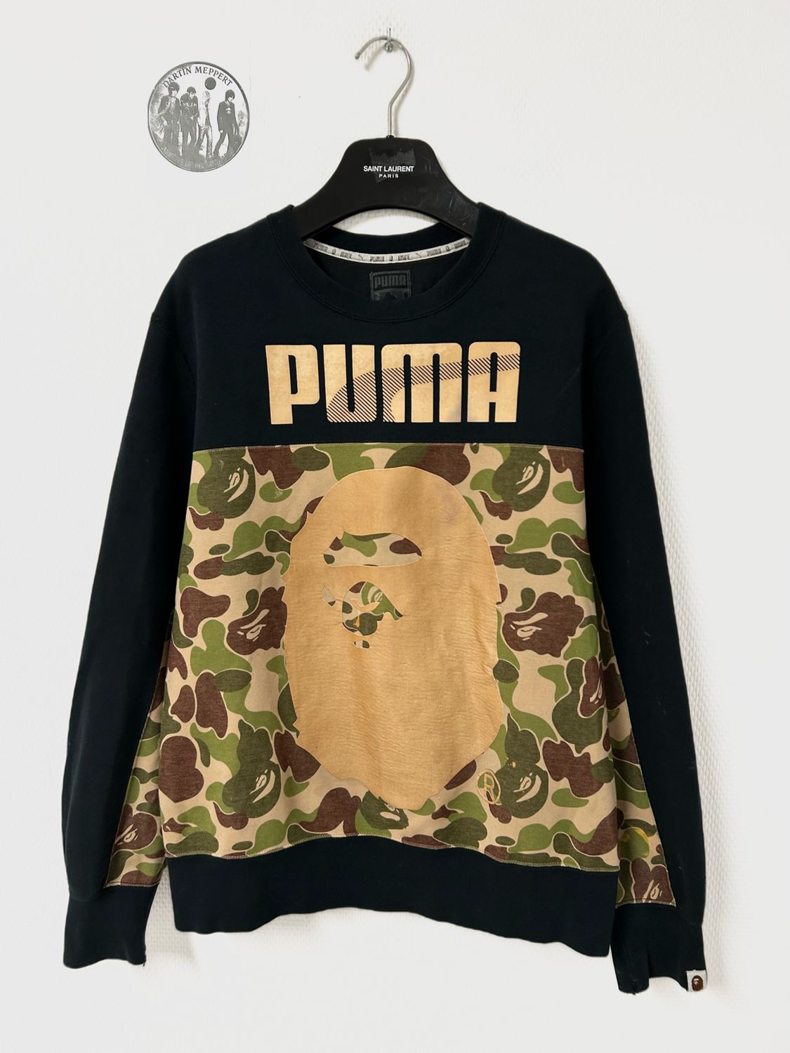 BAPE x PUMA FW2015 Unreleased 1/1 Sample Gold Camo Crewneck