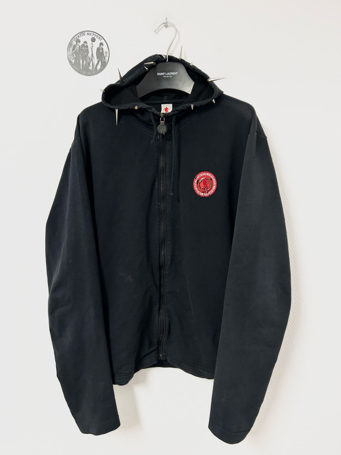Dirk Bikkembergs FW2012 Spiked Footballer Zip Hoodie
