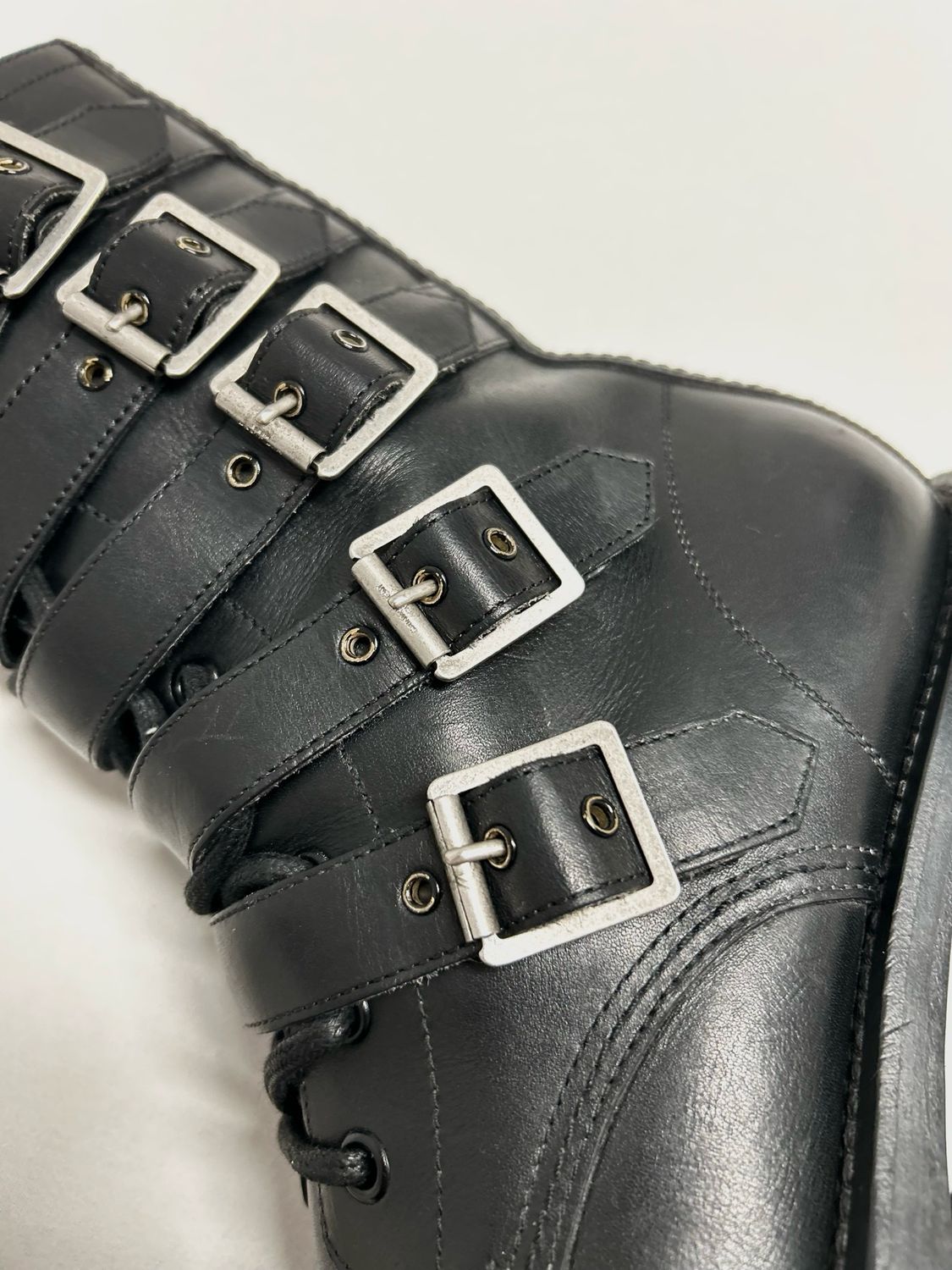 Saint Laurent Paris by Hedi Slimane FW2013 Bondage Ranger Boot