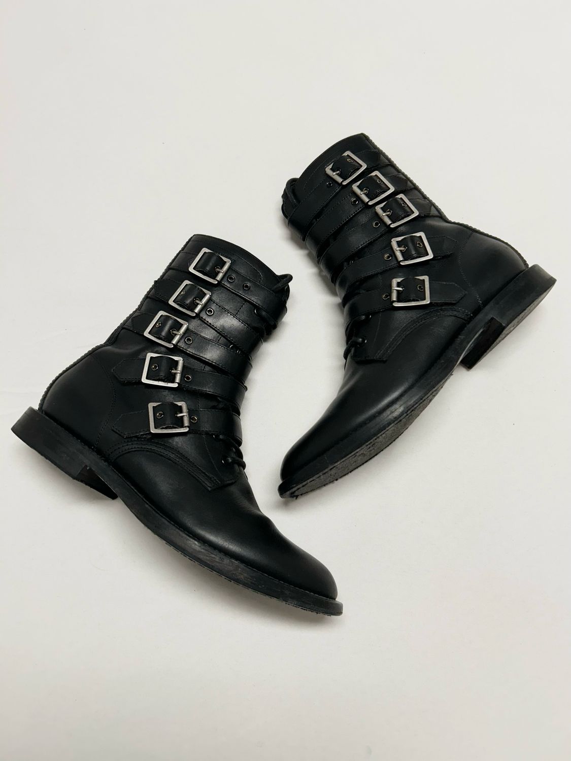 Saint Laurent Paris by Hedi Slimane FW2013 Bondage Ranger Boot