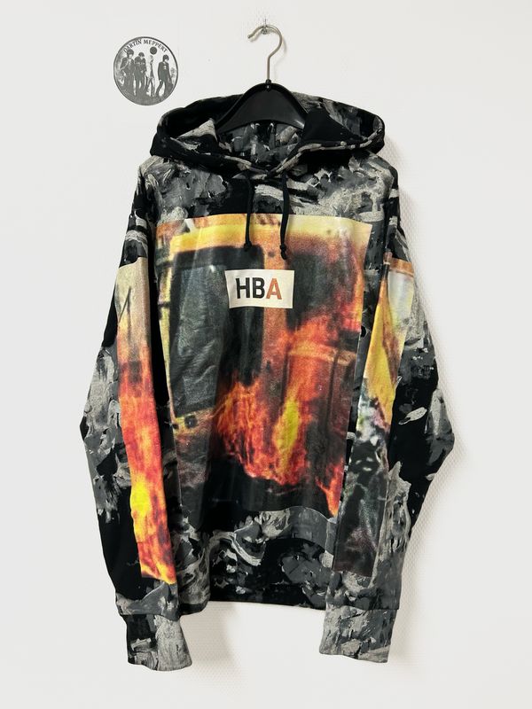 Hood By Air by Shayne Oliver FW2014 “Bulldozer on Fire” Hoodie