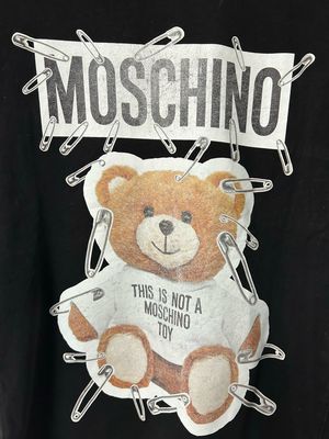 Moschino by Jeremy Scott FW2015 Safety Pin Teddy Bear Tee