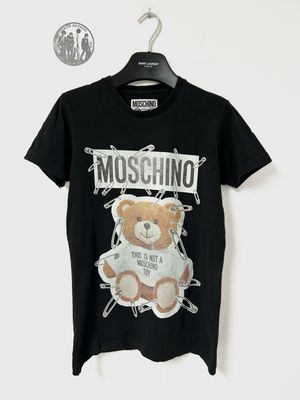 Moschino by Jeremy Scott FW2015 Safety Pin Teddy Bear Tee Moschino by Jeremy Scott FW2015 Safety Pin Teddy Bear Tee