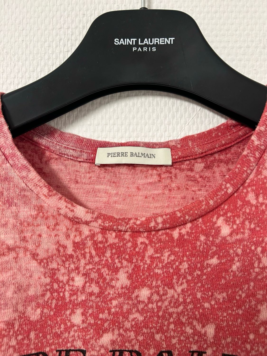 Pierre Balmain SS2014 Bleach-Dyed Knit Tee