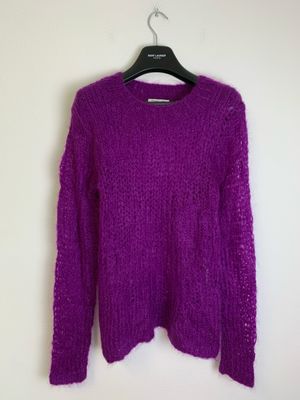 Helmut Lang riot loose mohair knit purple Helmut Lang riot loose mohair knit purple