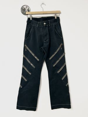 Vivienne Westwood AW2002 Multi-Zip Flared Trousers