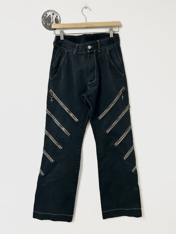 Vivienne Westwood AW2002 Multi-Zip Flared Trousers