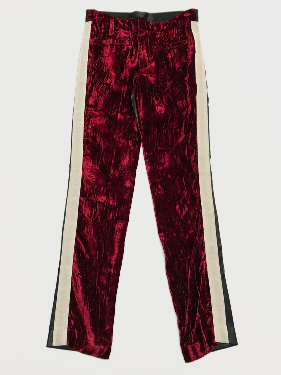 Haider Ackermann FW2016 Crushed Velvet Hybrid Leather Pants
