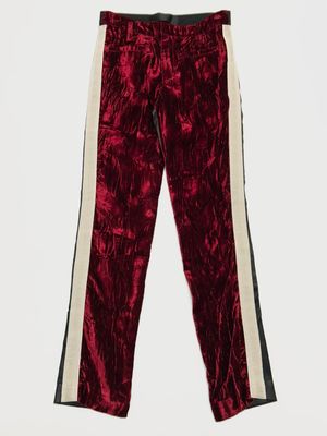 Haider Ackermann FW2016 Crushed Velvet Hybrid Leather Pants