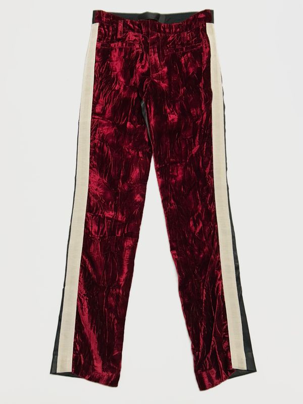 Haider Ackermann FW2016 Crushed Velvet Hybrid Leather Pants Haider Ackermann FW2016 Crushed Velvet Hybrid Leather Pants