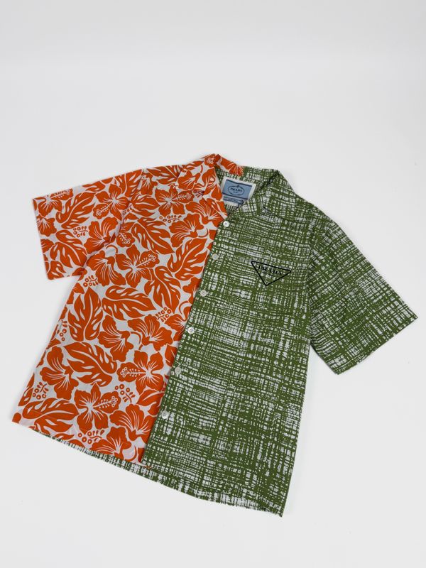 Prada SS2023 Double Match Cotton Shirt