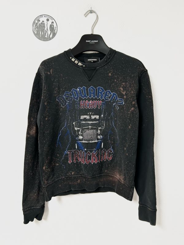Dsquared2 by Dean &amp; Dan Caten FW2017 Heavy Trucking Studded Crewneck
