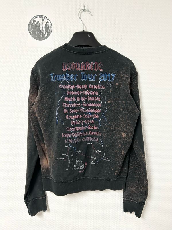 Dsquared2 by Dean &amp; Dan Caten FW2017 Heavy Trucking Studded Crewneck