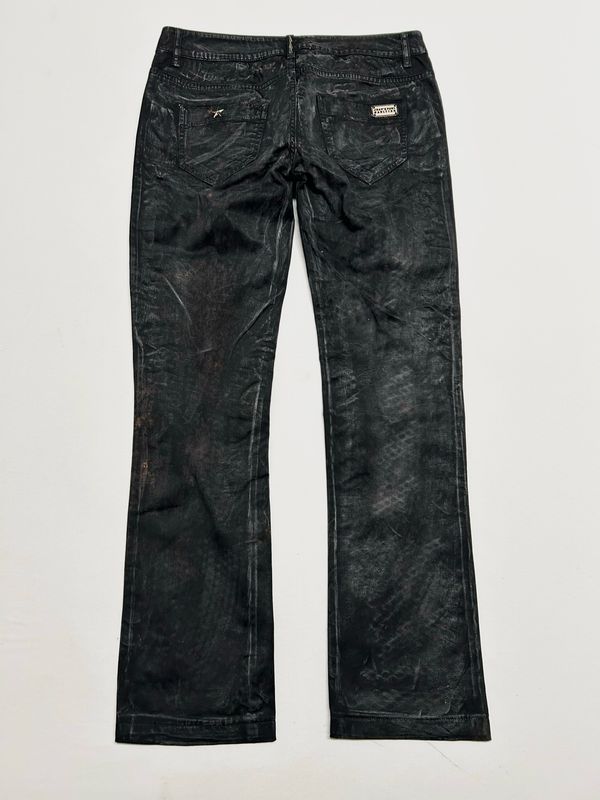 Jean Paul Gaultier FW2007 Waxed Denim Studded Pants