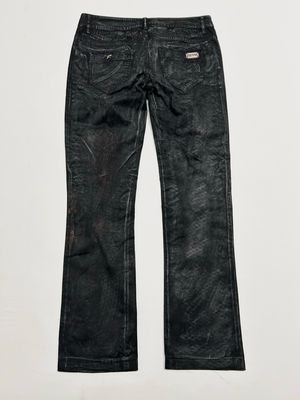 Jean Paul Gaultier FW2007 Waxed Denim Studded Pants