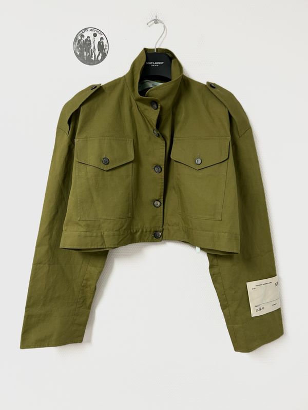 Off-White by Virgil Abloh FW2017 Cropped Trench Coat “WOMAN”