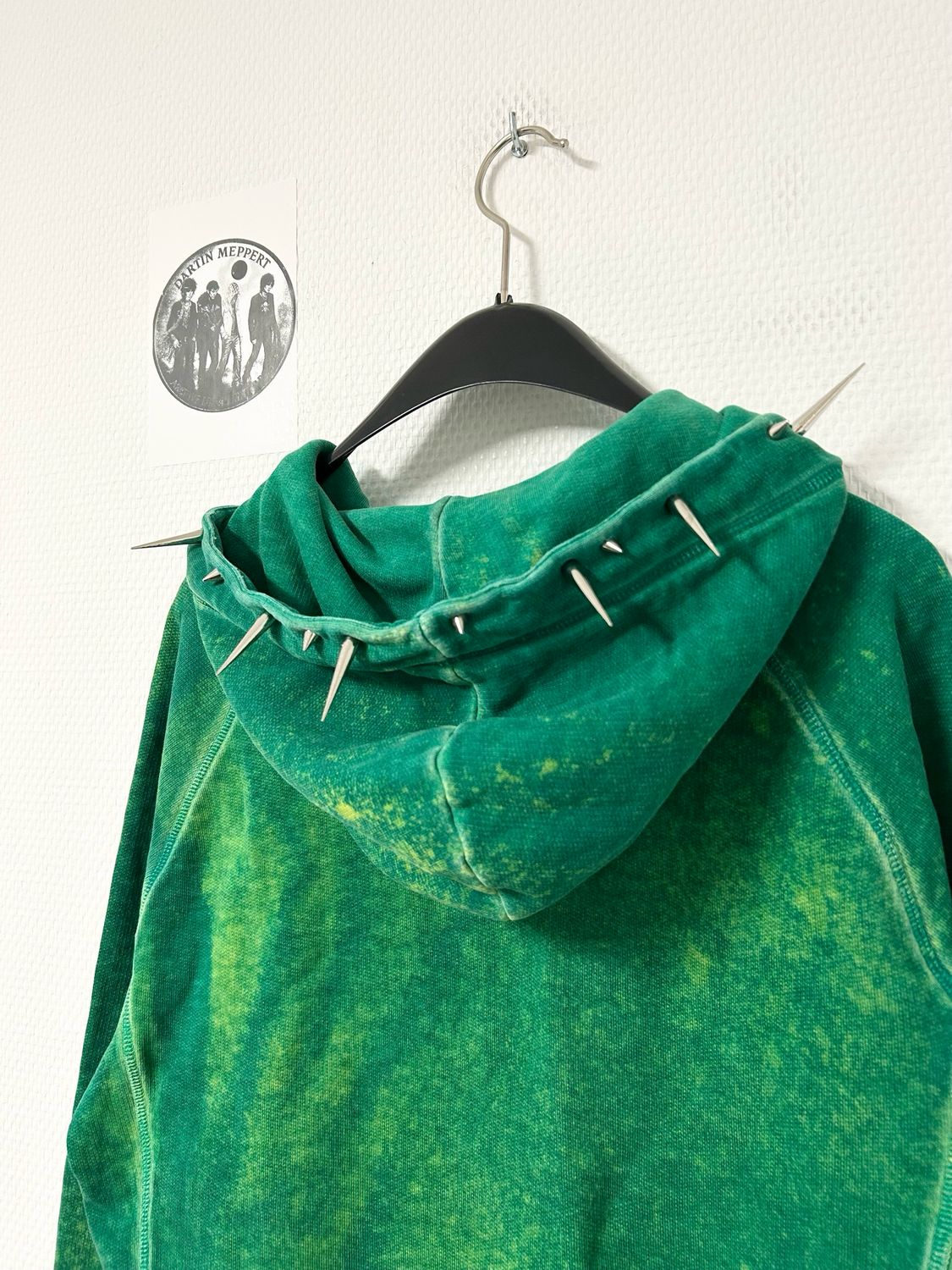 Dsquared2 FW2011 Distressed Graphic Hoodie with Custom Spikes