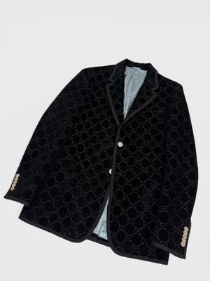 Gucci by Alessandro Michele FW2018 GG Monogram Velvet Blazer