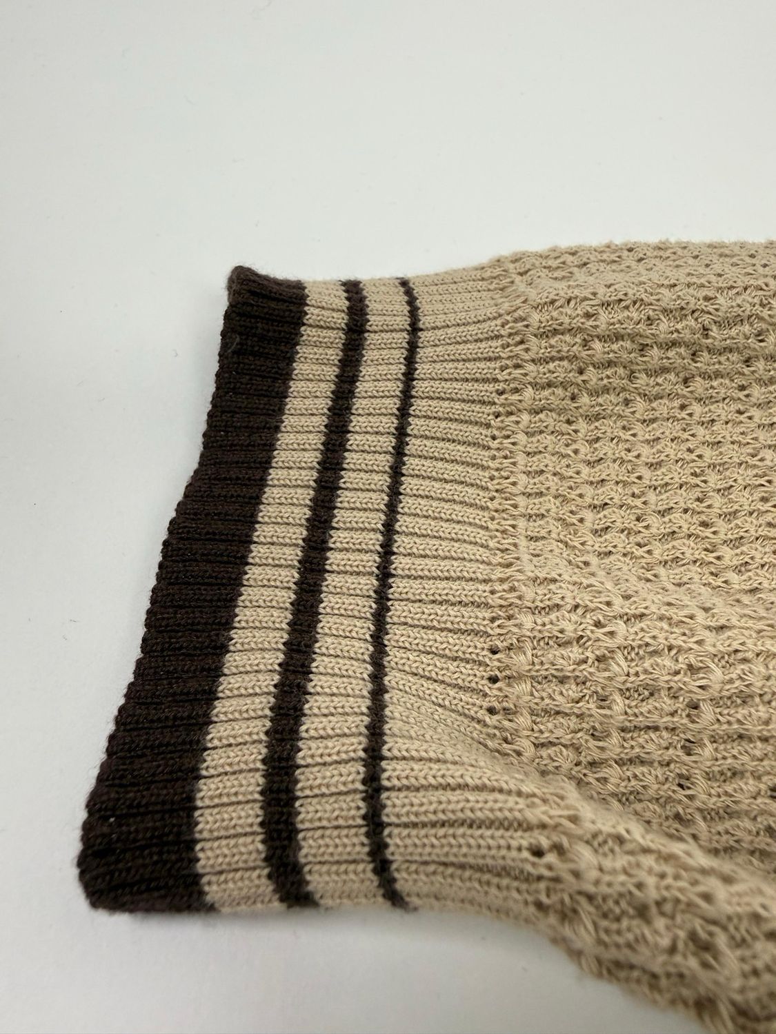 Prada SS2023 Waffle-Knit Short Sleeve Sweater