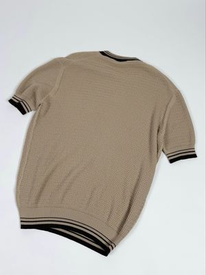 Prada SS2023 Waffle-Knit Short Sleeve Sweater