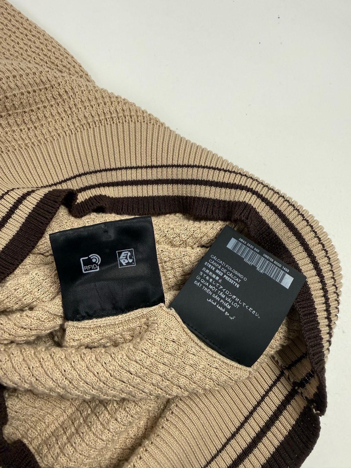 Prada SS2023 Waffle-Knit Short Sleeve Sweater