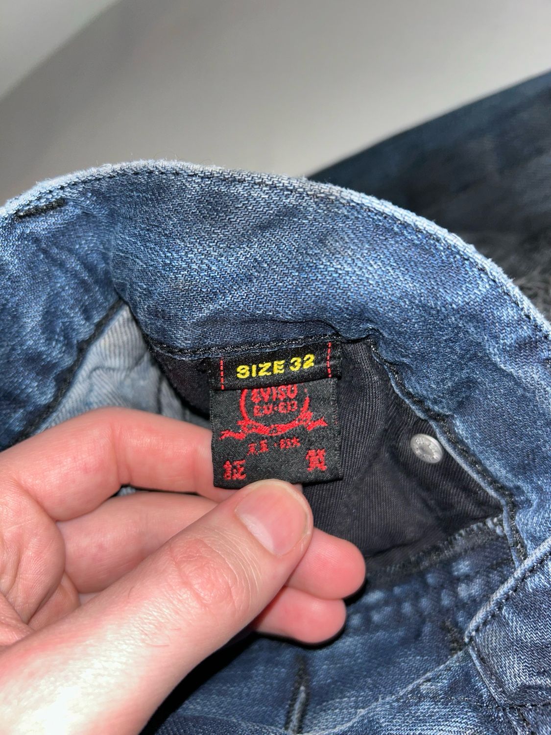 Evisu FW2000s Custom Distressed Spike Denim