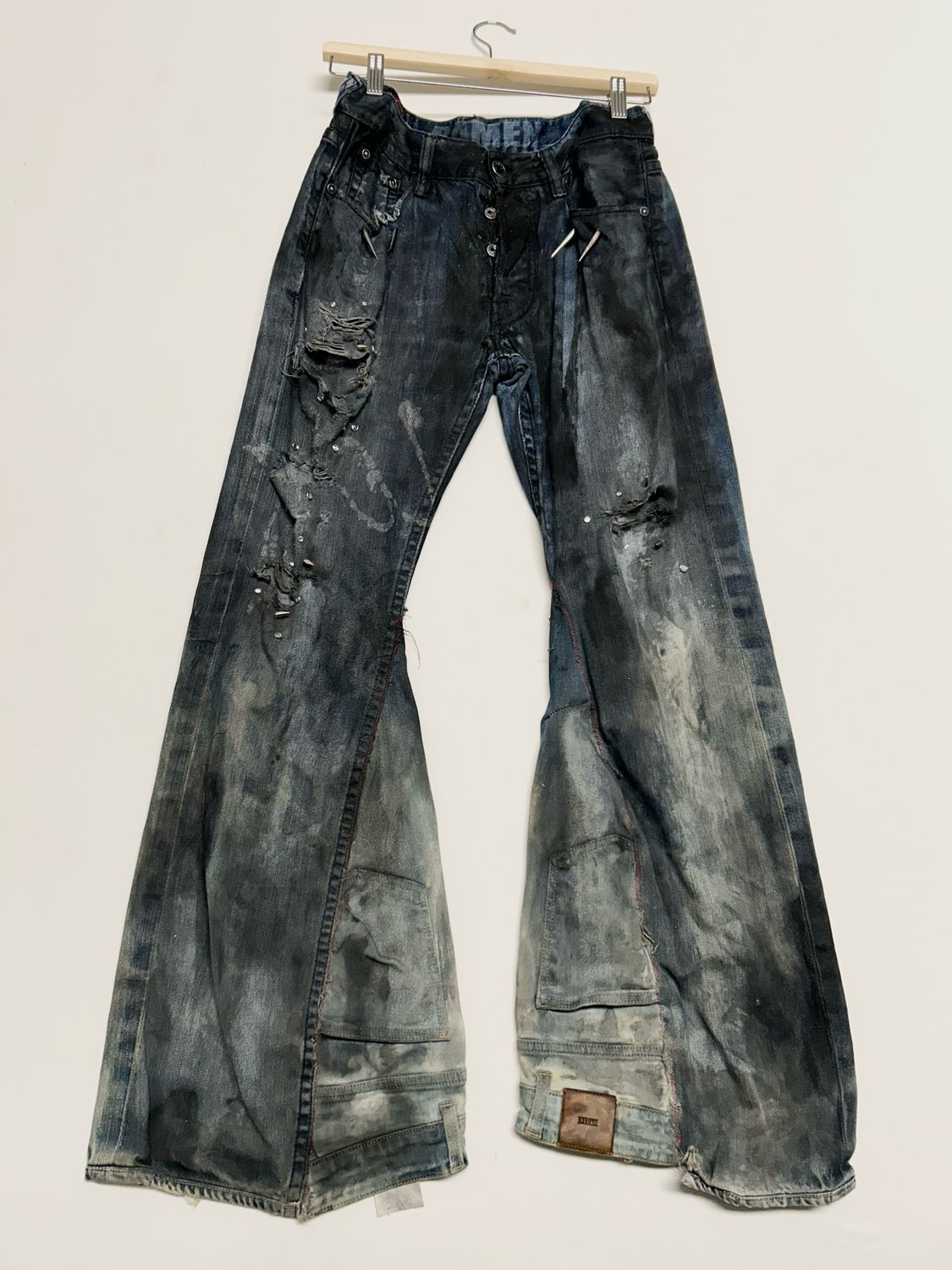 Evisu FW2000s Custom Distressed Spike Denim