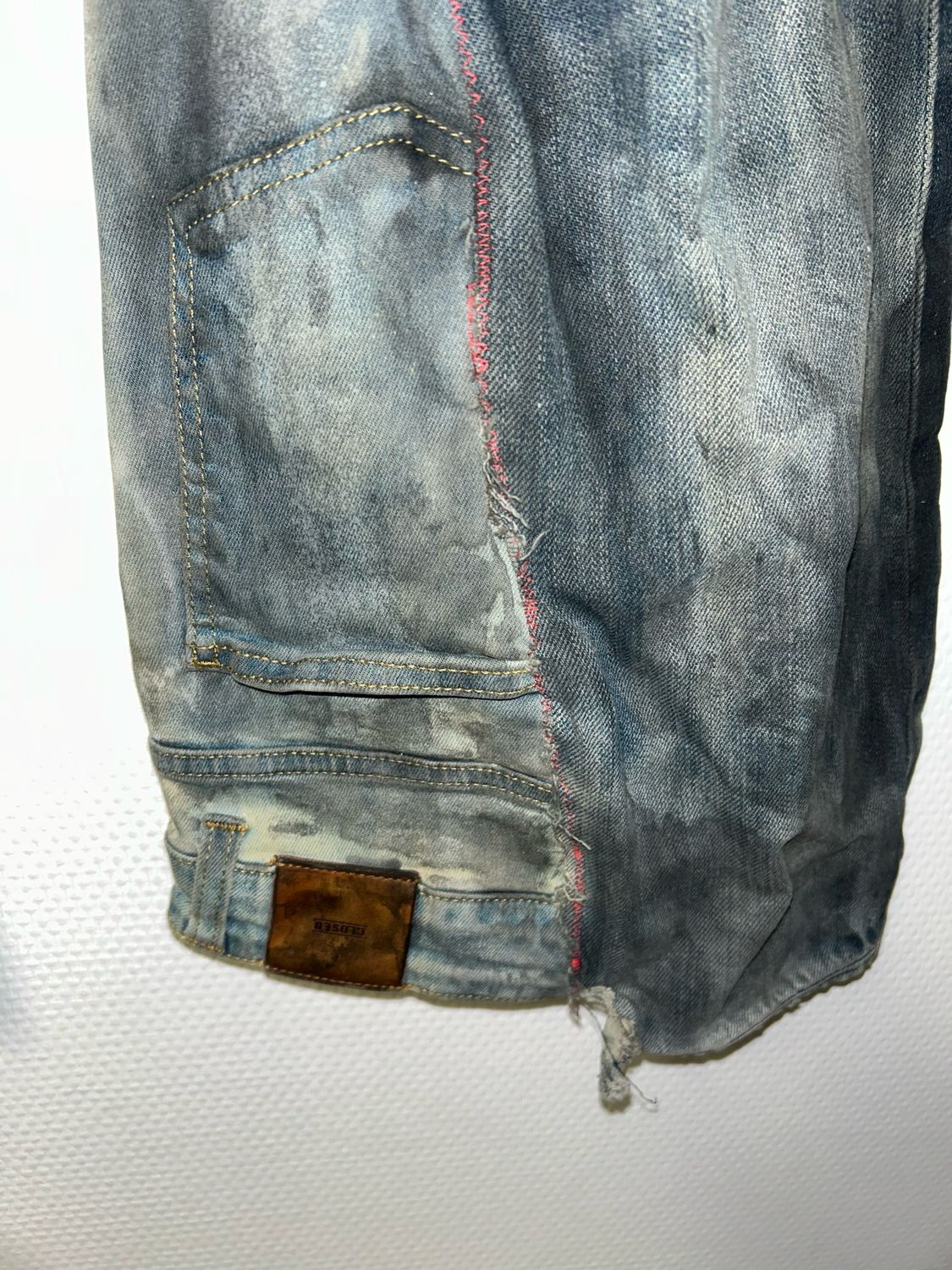 Evisu FW2000s Custom Distressed Spike Denim
