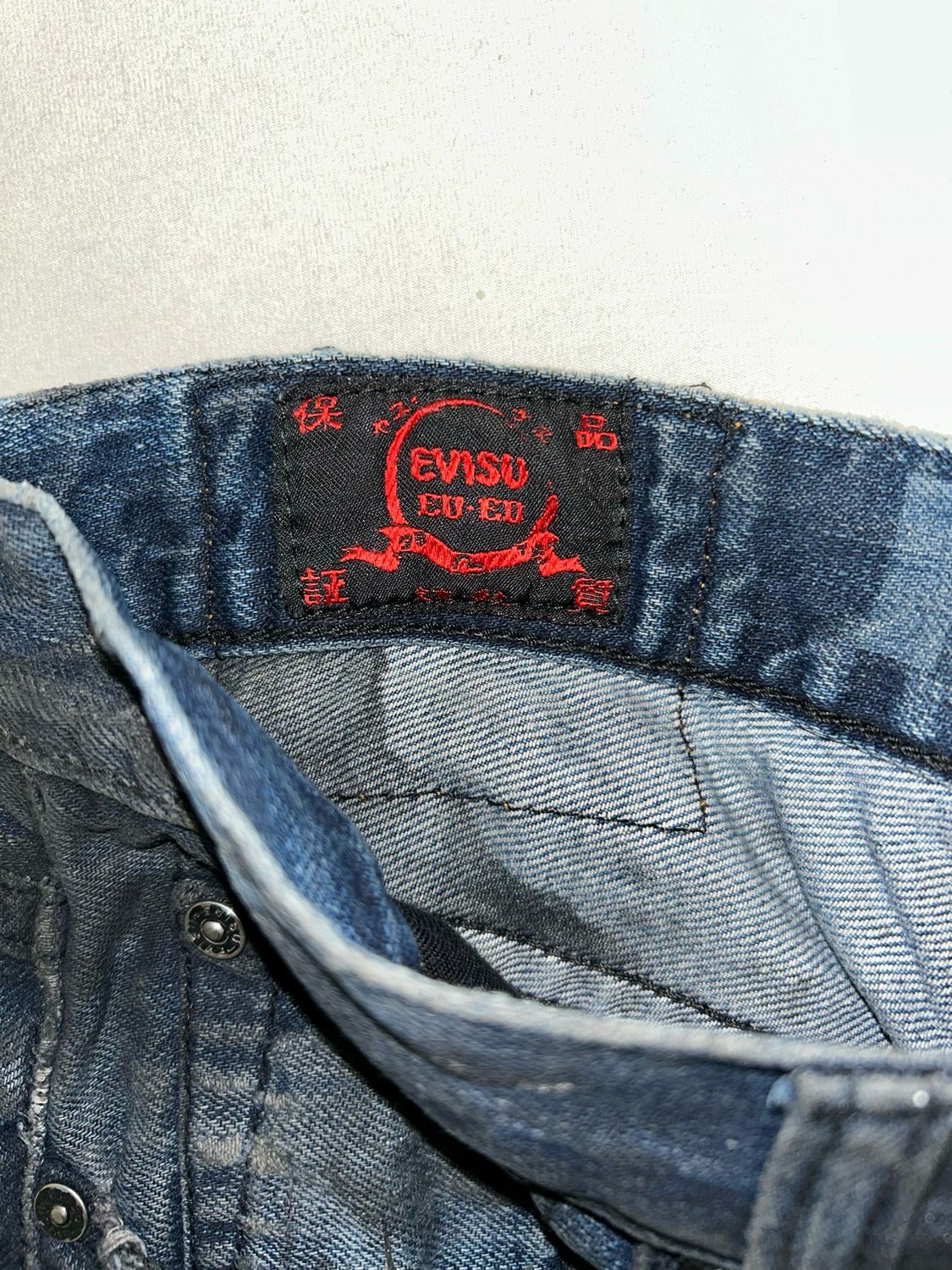 Evisu FW2000s Custom Distressed Spike Denim